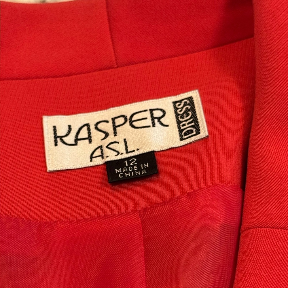 Kasper Suit - Red Pencil Skirt‎ Knee-length Work - Picture 5 of 10